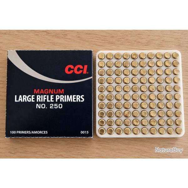 Amorces CCI 250 large rifle Magnum