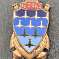 12&deg; R&eacute;giment d'Artillerie Anti a&eacute;rienne Coloniale (12&deg; RAAC)