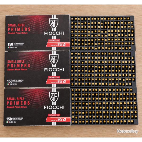 Lot amorce Fiocchi Small Rifle
