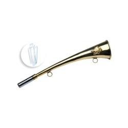 Corne d'appel Januel en Laiton d&eacute;cor sanglier - 30 cm / Standard