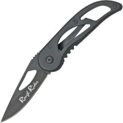 Couteau Pliant Rough Rider Framelock Lame Acier Inoxydable Manche Inox 2Cr13 Noir RR620
