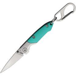 Couteau Brighten Blades Not So Heavy Metal Lame Acier 8Cr13MoV Manche Aluminium Turquoise BB147B