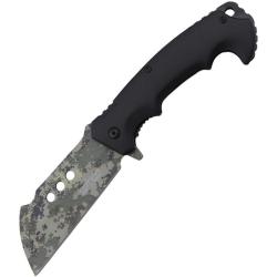Couteau Pliant S-TEC T271283 Lame Inox Manche Nylon Noir Linerlock A/O STT271283