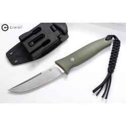Couteau Fixe Civivi Tamashii Lame Acier D2 Manche G10 Vert OD Housse Kydex CIVC190462