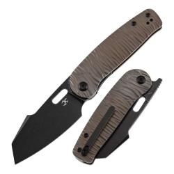 Couteau Kansept Orlok Lame Acier CPM S35VN Manche Titane Bronze Nested Liner Lock K2111A4
