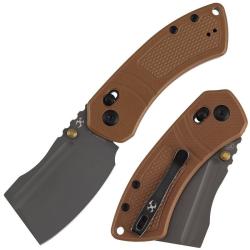 Couteau Kansept Korvid V Lame Acier D2 Manche G10 Marron Crossbar Lock TE2030V4