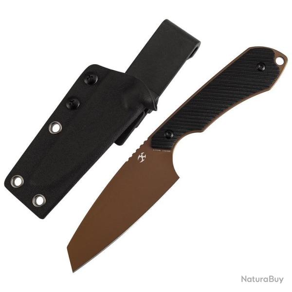 Couteau Fixe Kansept Valk Lame Acier Nitro V Manche G10 Noir �tui Kydex KG019A1