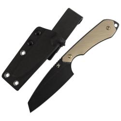 Couteau Fixe Kansept Valk Lame Acier Nitro V Manche G10 Sable &Eacute;tui Kydex KG019A2