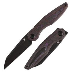 Couteau Pliant Kansept Halide Lame Acier CPM S35VN Manche FatCarbon Purple Haze Liner Lock K1136A3
