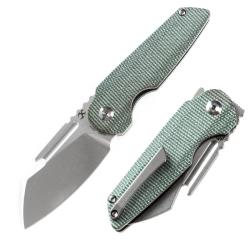 Couteau Pliant Kansept Rafe Lame Acier CPM S35VN Manche Micarta Vert Liner Lock K2048A3
