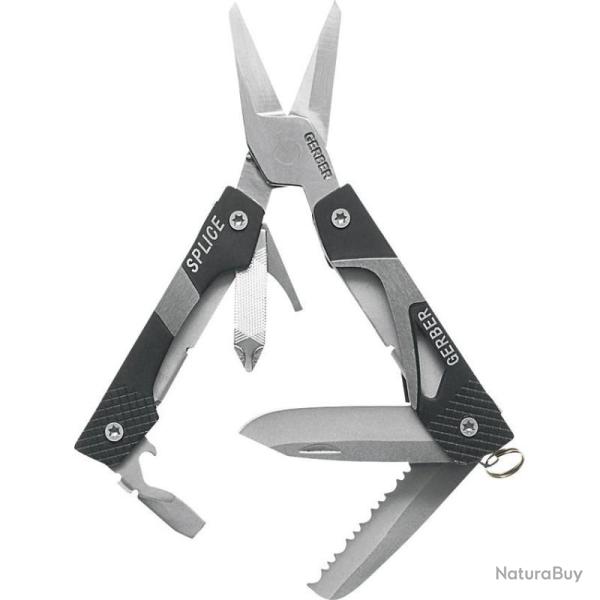 Pince Multi-Outils Gerber Splice Mini Manche Acier Inoxydable Noir G1074414
