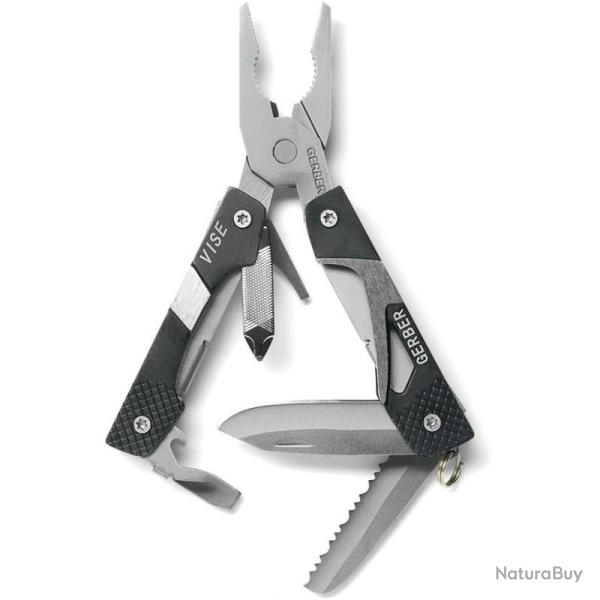 Pince Multi-Outils Gerber Vise Mini Manche Acier Inoxydable Noir G1074144