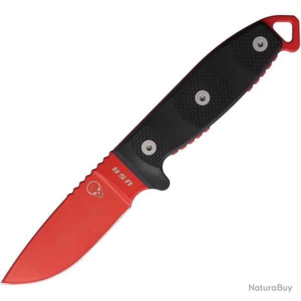 Couteau Fixe Utica Critical Hit I Lame Acier MagnaCut Manche G10 Noir �tui Polym�re USA UTKS3RMC