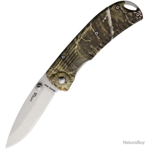 Couteau Pliant Utica Caliber Lame Acier Inox Manche Zytel Camo Linerlock UTK91200CP