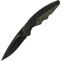 Couteau Pliant Utica Smoky Canyon V Lame Acier 8Cr13MoV Manche G10 Vert OD Linerlock UTK911603CP
