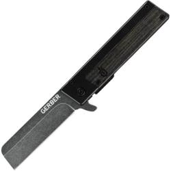Couteau Pliant Gerber Quadrant Lame Acier 7Cr17MoV Manche Aluminium Noir Bambou G1066488