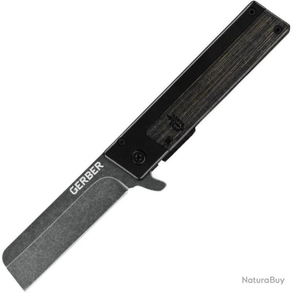 Couteau Pliant Gerber Quadrant Lame Acier 7Cr17MoV Manche Aluminium Noir Bambou G1066488