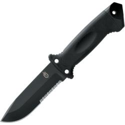 Couteau Fixe Gerber LMF II Infantry Lame Acier 420HC Manche Nylon Noir Housse G1027863