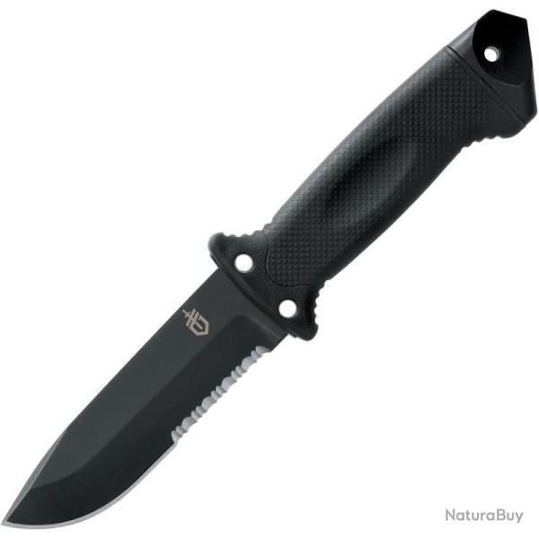 Couteau Fixe Gerber LMF II Infantry Lame Acier 420HC Manche Nylon Noir Housse G1027863