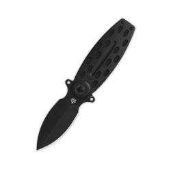 Couteau QSP Beetle Lame Acier 14C28N Noire Manche G10 Noir Linerlock QS162B