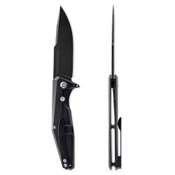 Couteau Pliant Skallywag Tactical Iron Jaw Lame Acier D2 Manche Titane Frame Lock SKW17078