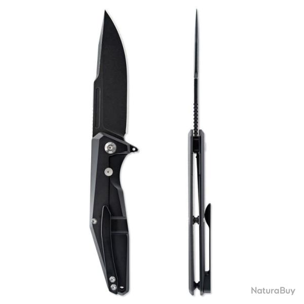 Couteau Pliant Skallywag Tactical Iron Jaw Lame Acier D2 Manche Titane Frame Lock SKW17078
