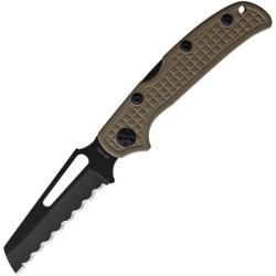 Couteau HPA Dessert Trooper Lame Acier 420J2 Manche G10 Sable Made In France HPA0073