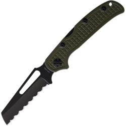Couteau HPA Jungle Operator Lame Acier 420J2 Manche G10 Vert Olive Made In France HPA0072