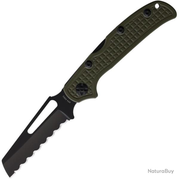 Couteau HPA Jungle Operator Lame Acier 420J2 Manche G10 Vert Olive Made In France HPA0072