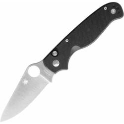 Couteau Pliant Spyderco ButtonUp Lame Acier 8Cr13MoV Manche G10 Noir Button Lock SC275GP