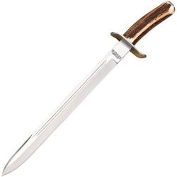 Couteau Fixe Joker TODO Chasse Lame Acier MoV 1.4116 Manche Corne de Chamois &Eacute;tui Espagne JKRCC30