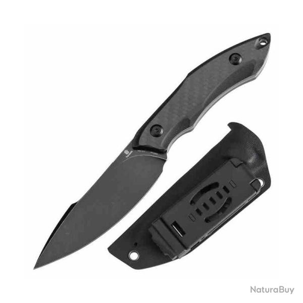 Couteau Tenable Luccio Lame Acier 14C28N Manche Carbone G10 �tui Kydex G007A6