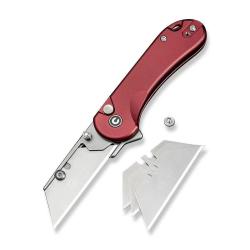 Couteau Civivi Elementum Utility Lames 6Cr13 Manche Aluminium Bordeaux Button Lock CIVC23039B5