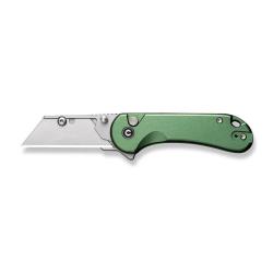 Couteau Civivi Elementum Utility Lames 6Cr13 Manche Aluminium Vert Button Lock CIVC23039B3