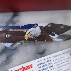 Couteau Kershaw Leek USA Lame Acier 14C28N Manche Aluminium Verrouillage Liner Lock KS1660USAEGL