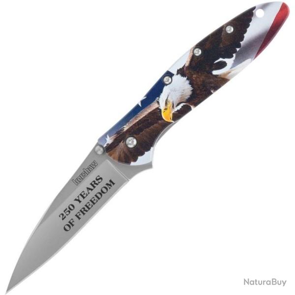 Couteau Kershaw Leek USA Lame Acier 14C28N Manche Aluminium Verrouillage Liner Lock KS1660USAEGL