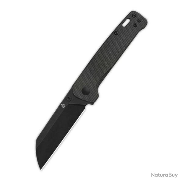 Couteau QSP Penguin V2 Lame Acier D2 Noire Manche Micarta Marron Linerlock QS130V2A2