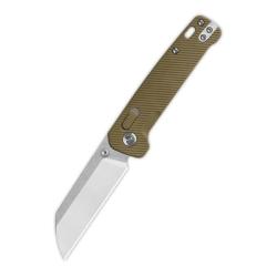 Couteau QSP Penguin Lame Acier 14C28N Two-Tone Manche FRN Kaki Glyde Lock QS130GLC1