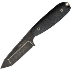 Couteau Fixe Bradford Guardian 3.5 Lame Acier N690 Manche Micarta Noir &Eacute;tui Cuir USA BRAD35T101N