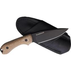 Couteau Fixe Bradford Guardian 3 Lame Acier N690 Manche Micarta Naturel &Eacute;tui Cuir USA BRAD3FE104B