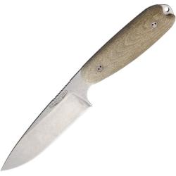 Couteau Fixe Bradford Guardian 3.5XL Lame Acier AEB-L Manche Micarta Vert &Eacute;tui Cuir USA BRAD35XL102A
