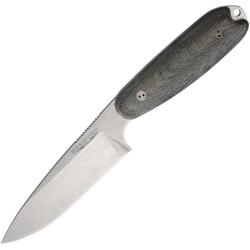 Couteau Fixe Bradford Guardian 3.5XL Lame Acier AEB-L Manche Micarta Noir &Eacute;tui Cuir USA BRAD35XL101A