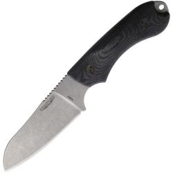 Couteau Fixe Bradford Guardian 4 Lame Acier N690 Manche Micarta Noir &Eacute;tui Cuir USA BRAD4SF101