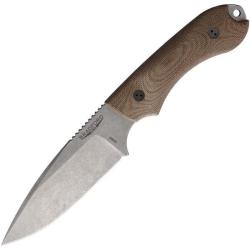 Couteau Fixe Bradford Guardian 4.2 Lame Acier N690 Manche Micarta Naturel &Eacute;tui Cuir USA BRAD42FE104