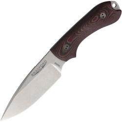 Couteau Fixe Bradford Guardian 3 Lame Acier N690 Manche Richlite Chocolat &Eacute;tui Cuir USA BRAD3FE135