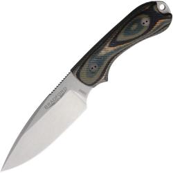 Couteau Fixe Bradford Guardian 3 Lame Acier N690 Manche G-Wood Vert For&ecirc;t &Eacute;tui Cuir USA BRAD3FE128