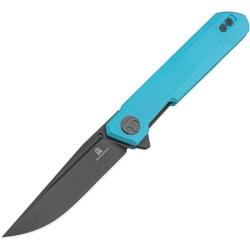 Couteau Bestech Knives Bestechman Mini Dundee Lame Acier D2 Manche G10 Bleu Liner Lock BTKMK03L