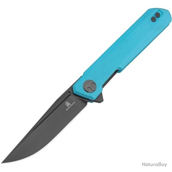Couteau Bestech Knives Bestechman Mini Dundee Lame Acier D2 Manche G10 Bleu Liner Lock BTKMK03L
