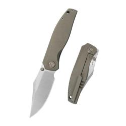 Couteau Pliant KB Classico Lame Acier M390 Manche Titane Bronze Framelock KUB478C