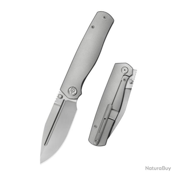 Couteau Pliant KB Albatross Lame Acier M390 Manche Titane Gris Framelock KUB471A